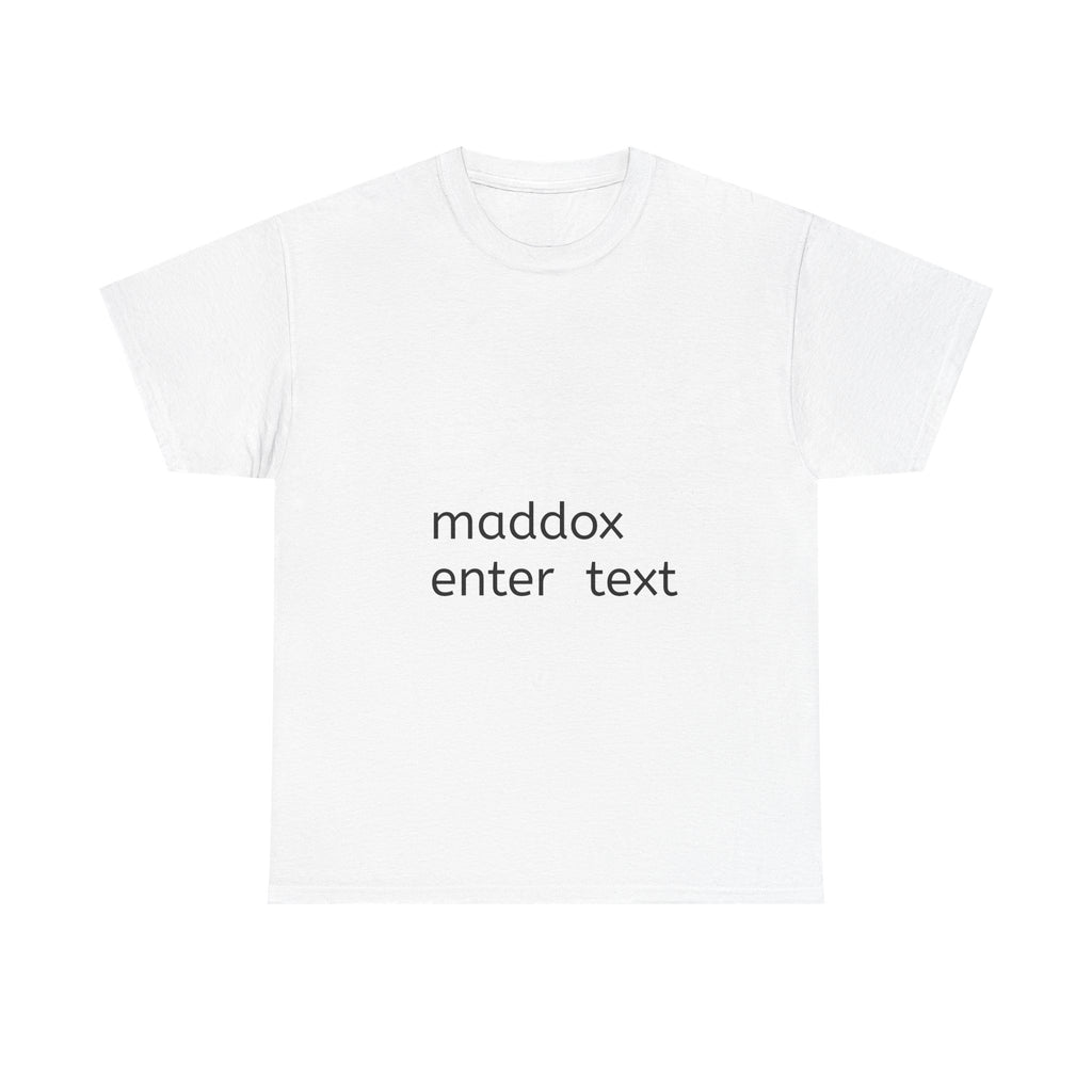 Personalized Unisex Heavy Cotton Tee, Customizable Shirt, Gift for Him/Her, Casual Wear, Birthday Gift, Everyday Comfort