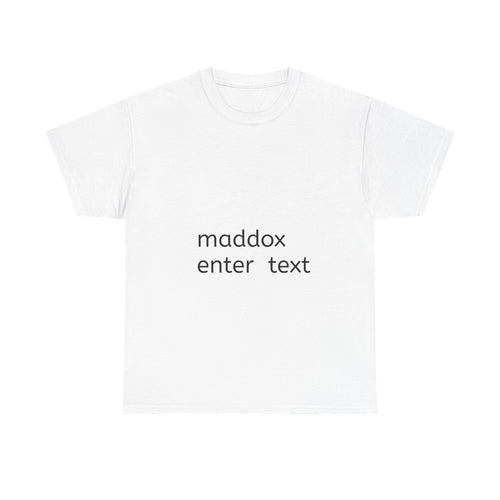 Personalized Unisex Heavy Cotton Tee, Customizable Shirt, Gift for Him/Her, Casual Wear, Birthday Gift, Everyday Comfort